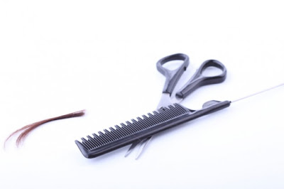 scissors haircut beauty comb