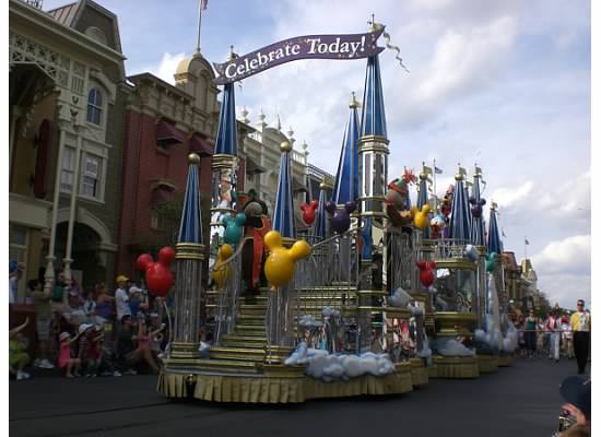 Celebrate Today Disney Parade float