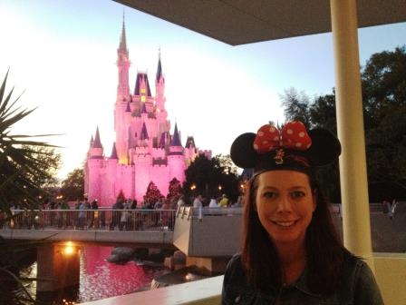 Disney World Anniversary Dinner with Castle View