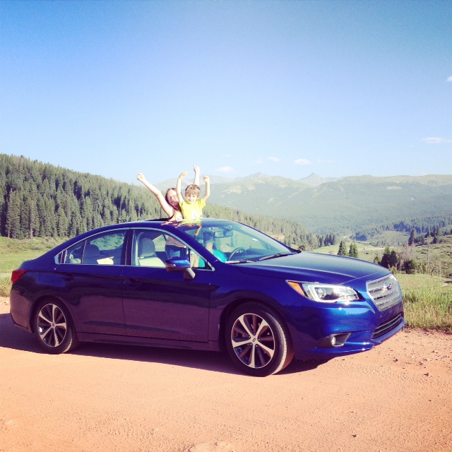 Colorado Road Trip in a 2015 Subaru Legacy at Vail Pass