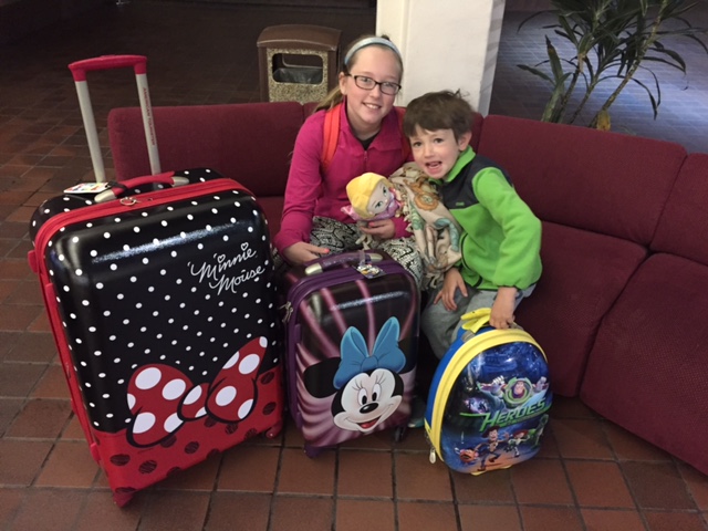 Heading to Disney with our American Tourister spinner bags