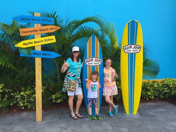Family travel ideas trip to Cocoa Beach Florida and shopping at Ron Jon Surf Shop