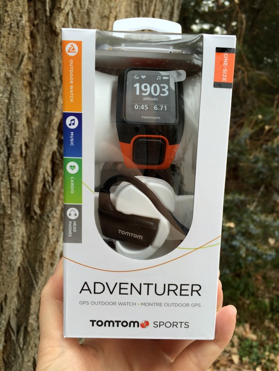 TomTom Adventurer watch for outdoor activities and fitness tracker, built in heart rate monitor, GPS watch, and MP3 player with wireless headphones all built into one TomTom watch!