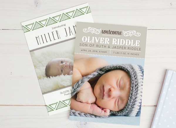 Custom Birth Announcement cards are beautiful and can be easily created and printed using Basic Invite.