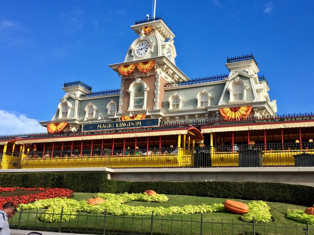 Magic Kingdom itinerary front entrance Main Street station