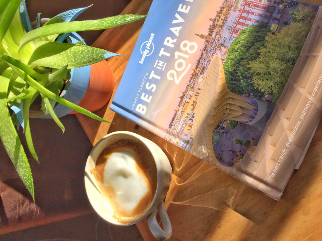 Lonely Planet Best in Travel 2018 guide coffee book
