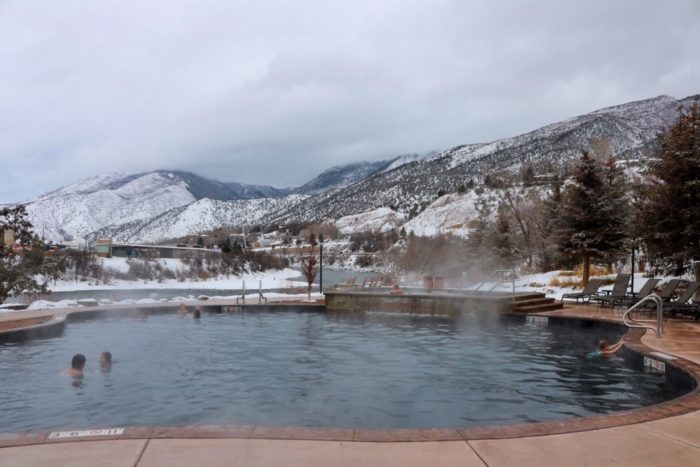 Glenwood Springs Winter Vacation Iron Mountain Hot Springs family pool