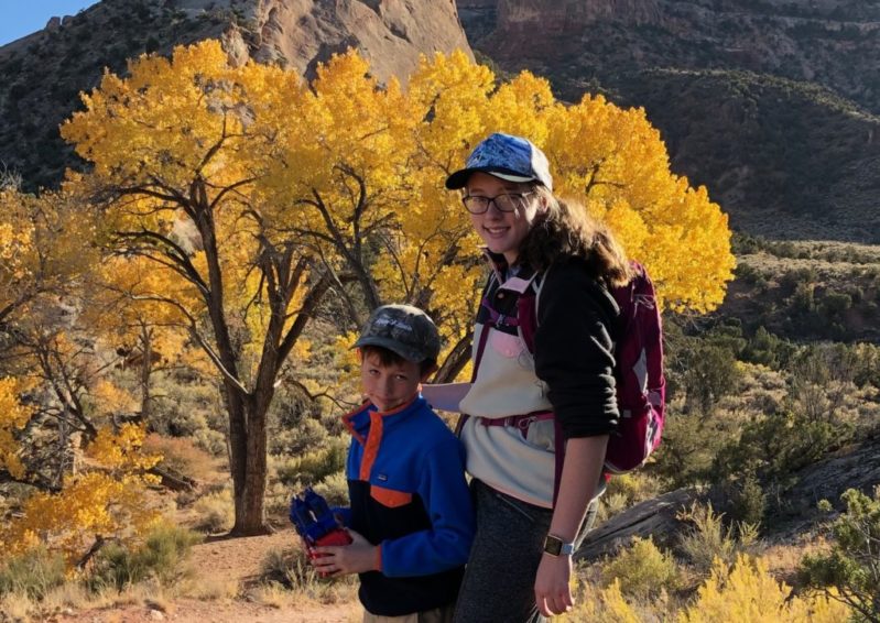 Fall Colorado hiking with kids