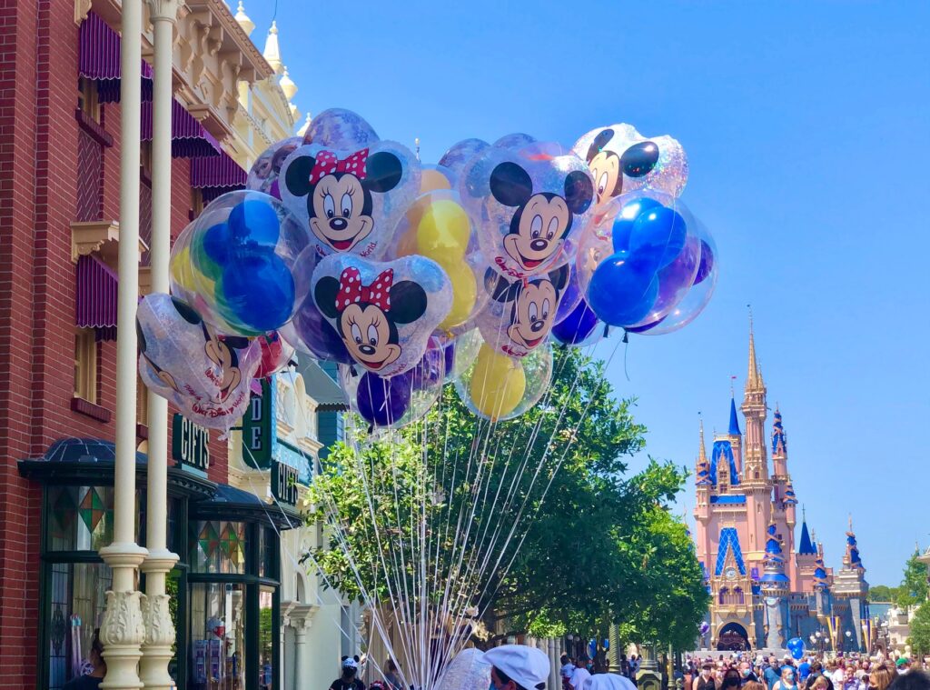 Disney World Main Street USA balloons