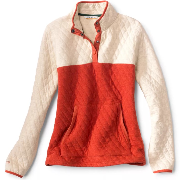 Orvis Outdoor Quilted Snap Sweatshirt - Colorado Mountain Mom